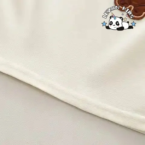 LEZONKIDS - Customizable Wholesale New Products Cute Bear Letter Patches 2pcs Summer Cotton Kids Clothing Boys Sets